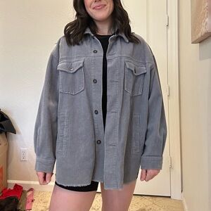 Zara Corduroy Shirt Jacket
